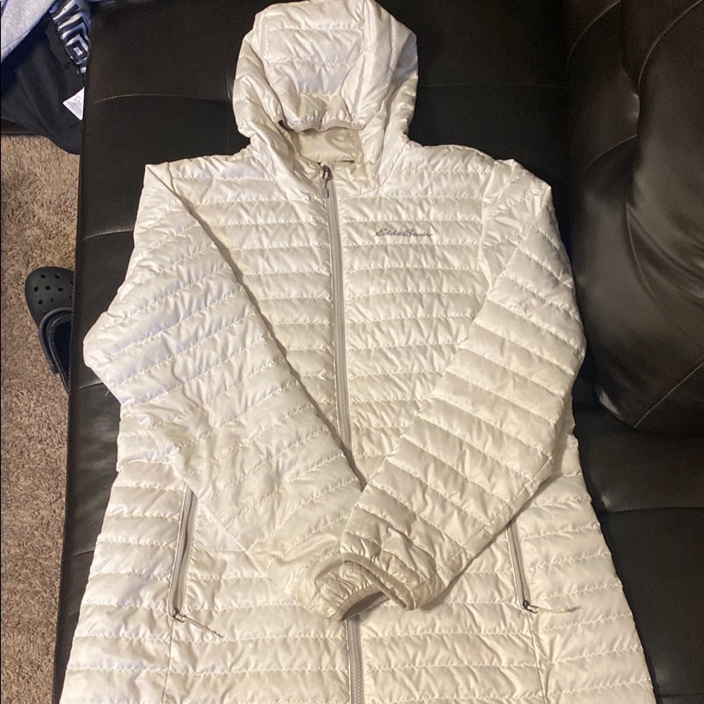 White Eddie Bauer Coat
